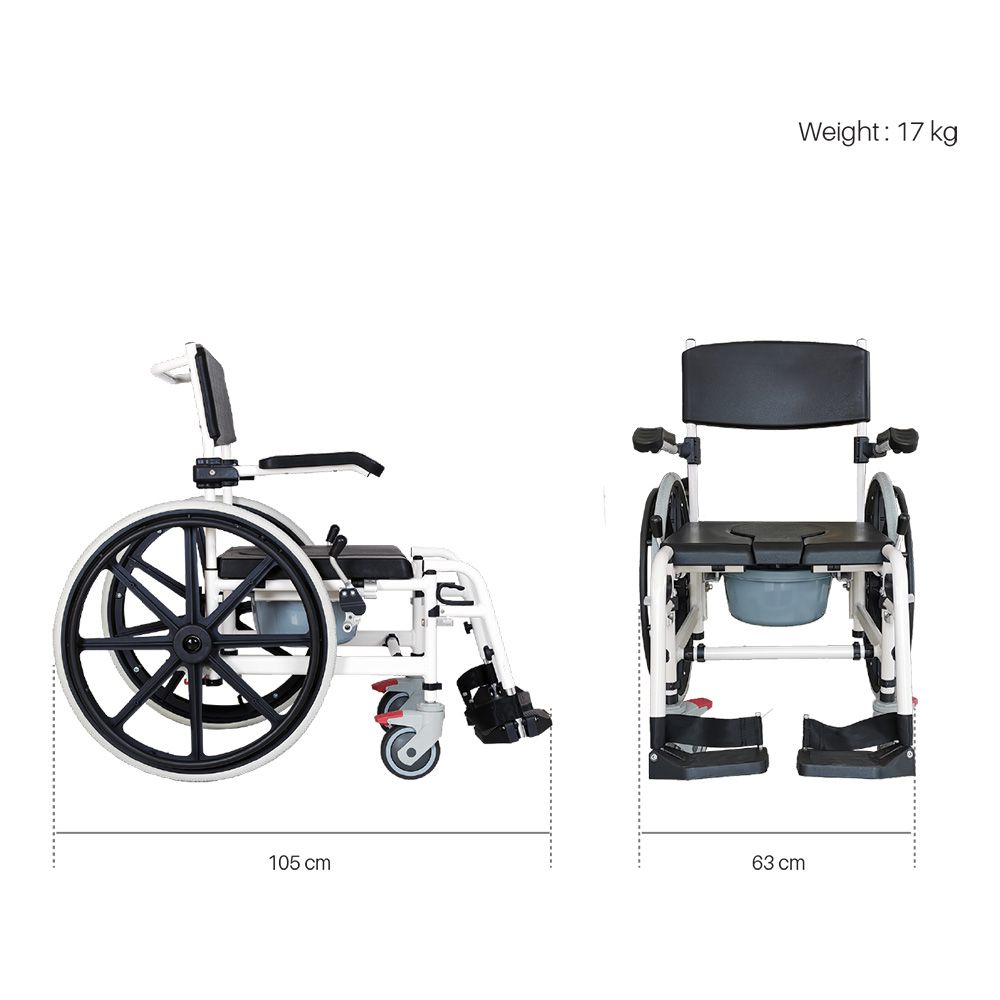 Comfort Commode Wheelchair 8