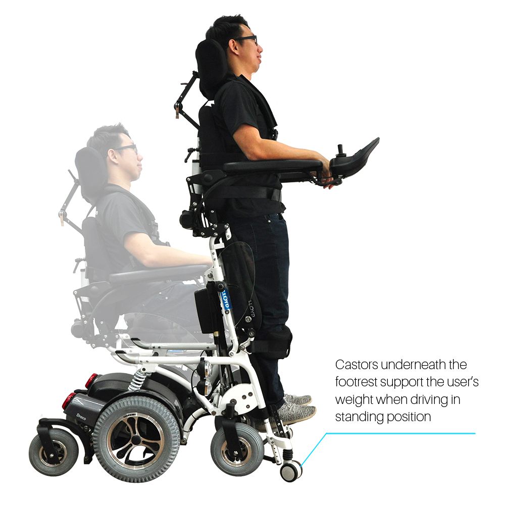 Draco - The Most Functional Full-automatic Standing Wheelchair 2
