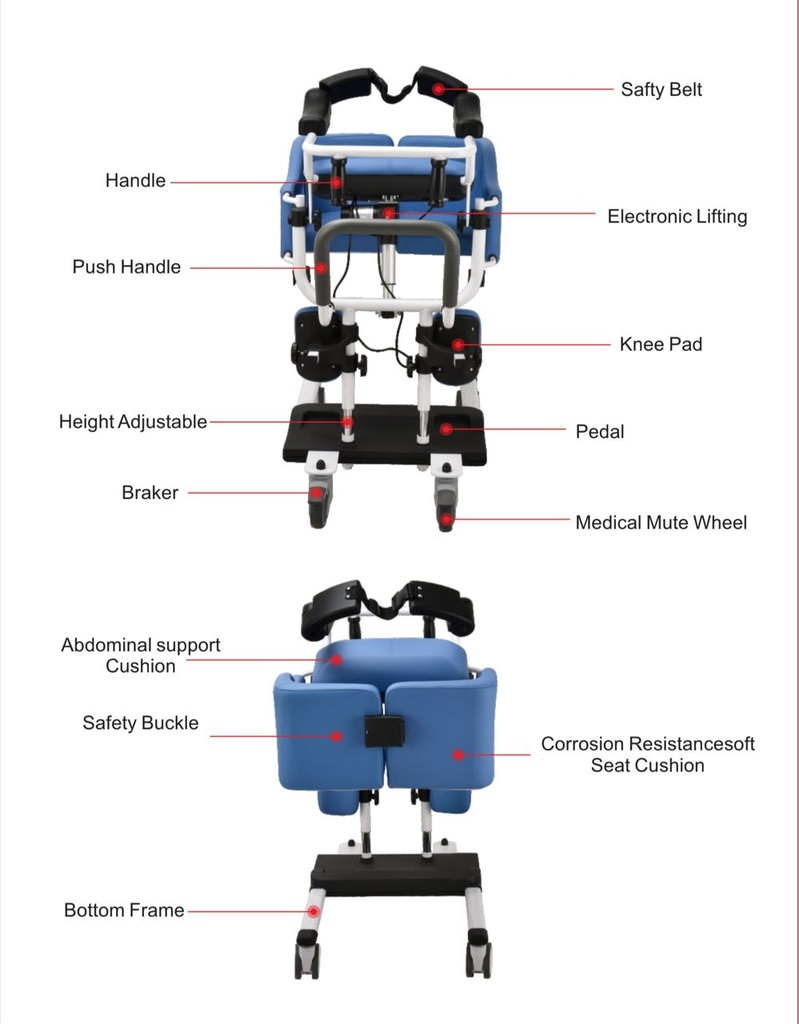 Electric patient transfer lift 4