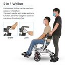 Foldawheel Walker - Multi Purpose Wheelchair and Walker 2 in 1 6