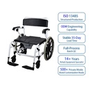Heavy-duty Commode Wheelchair 24" 4