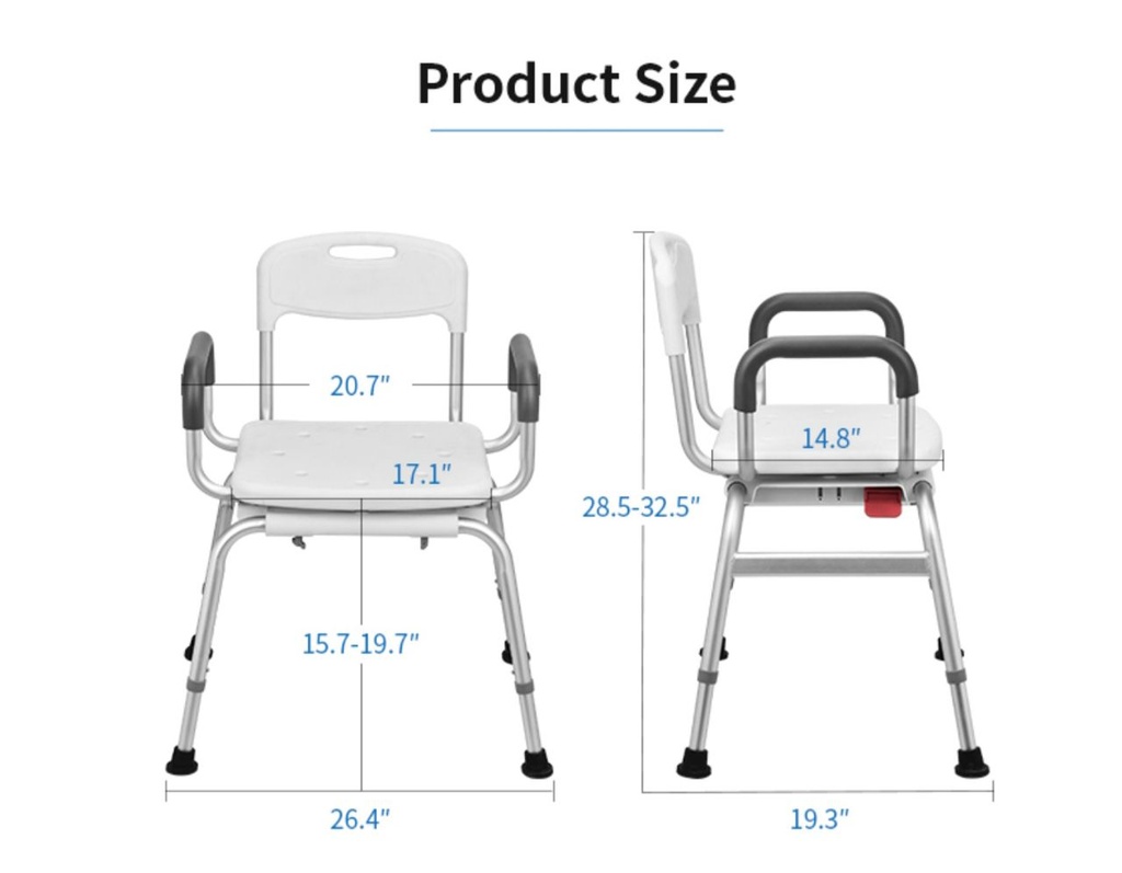 Rotatable bath chair 4