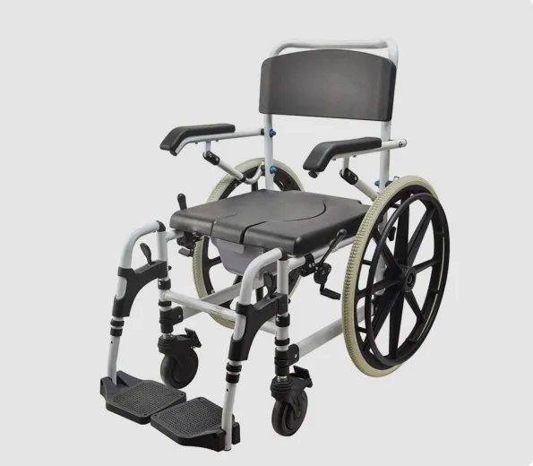 [2489] Heavy-duty Commode Wheelchair 24"